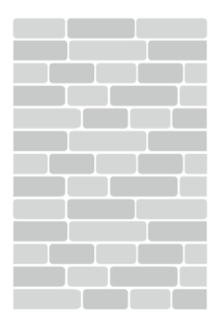 Tumbled natural split cut wall blocks stone piece