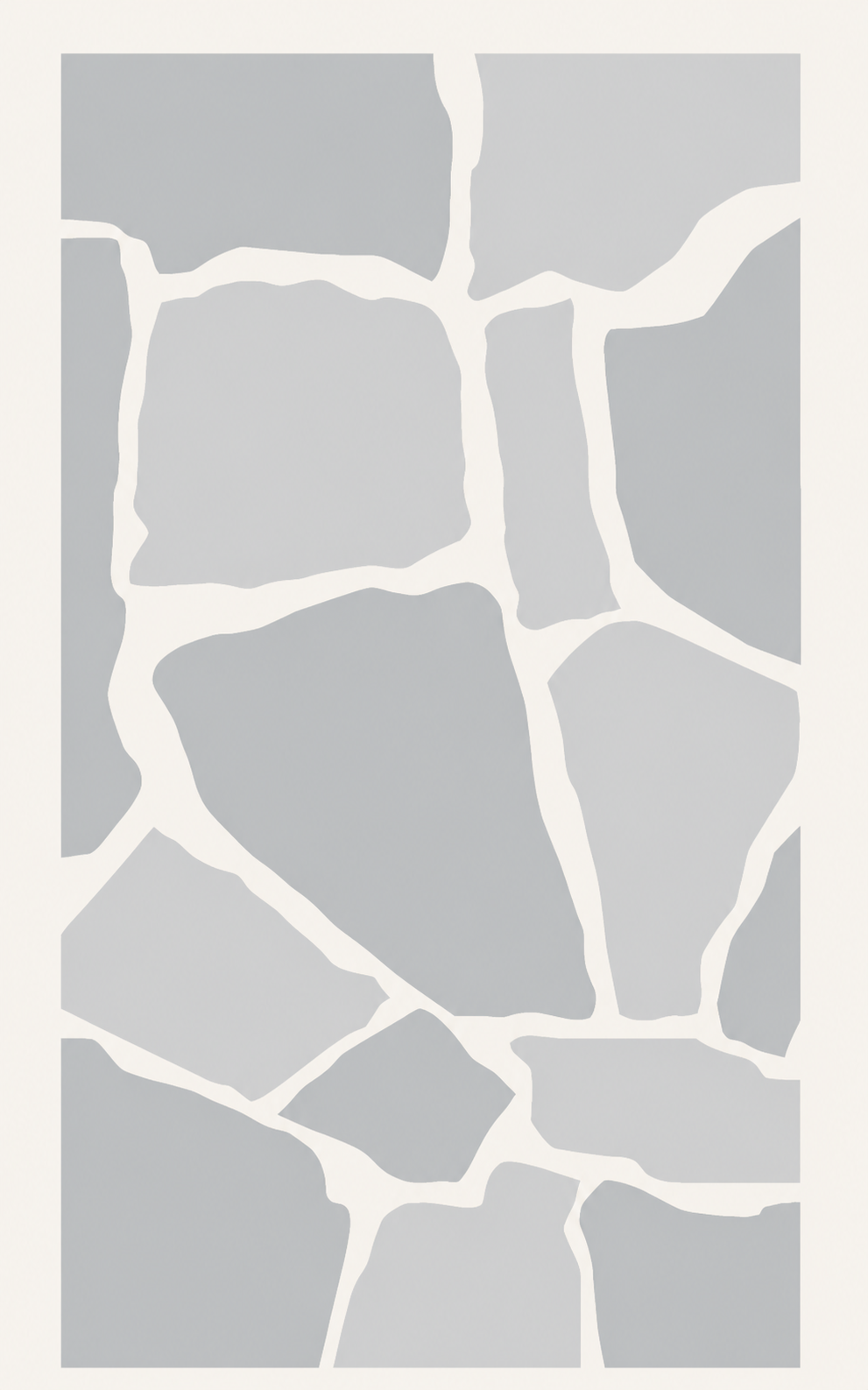 Embossed mosaic pattern