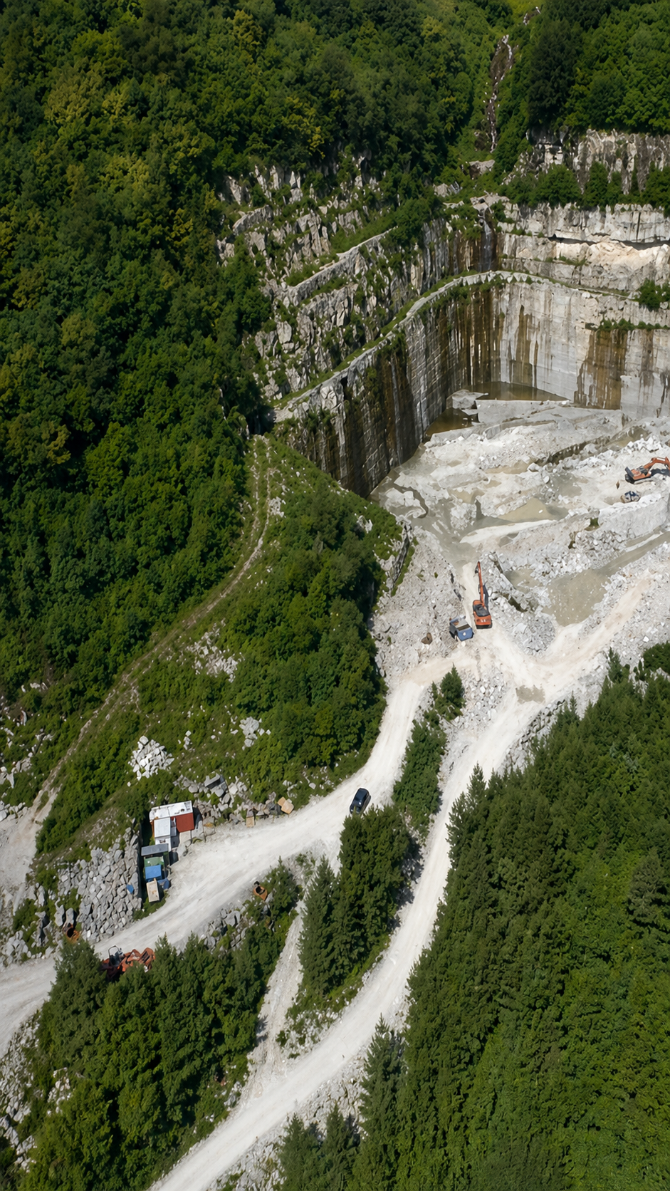 Balma Oro quarry aerial view