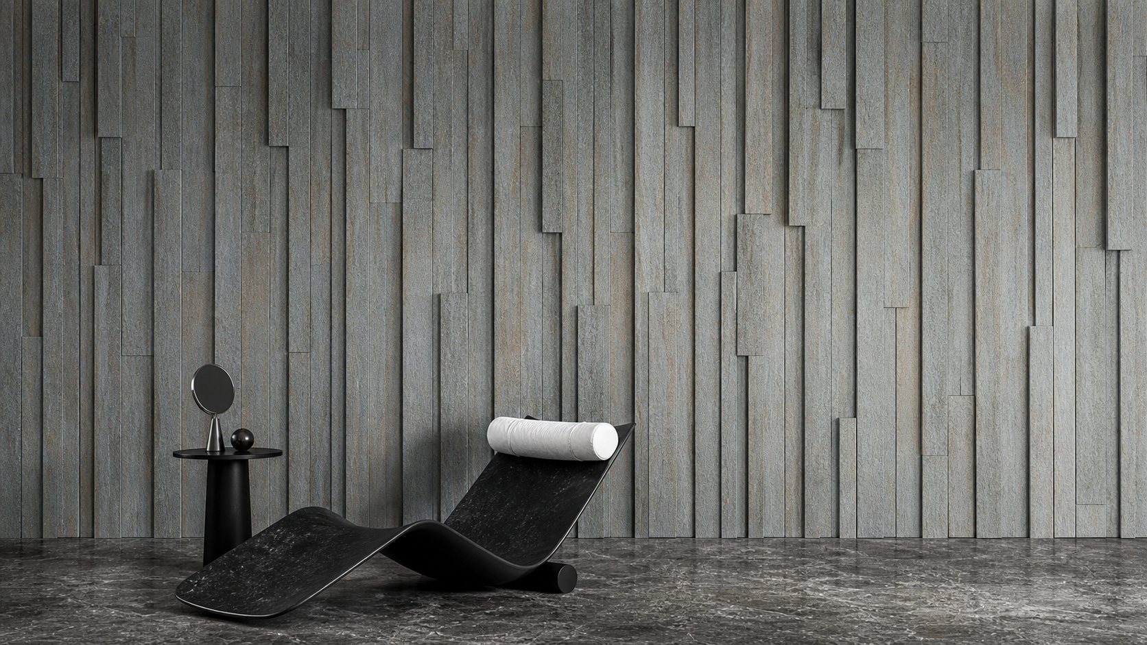 Cut wall blocks with sawn back installed wall