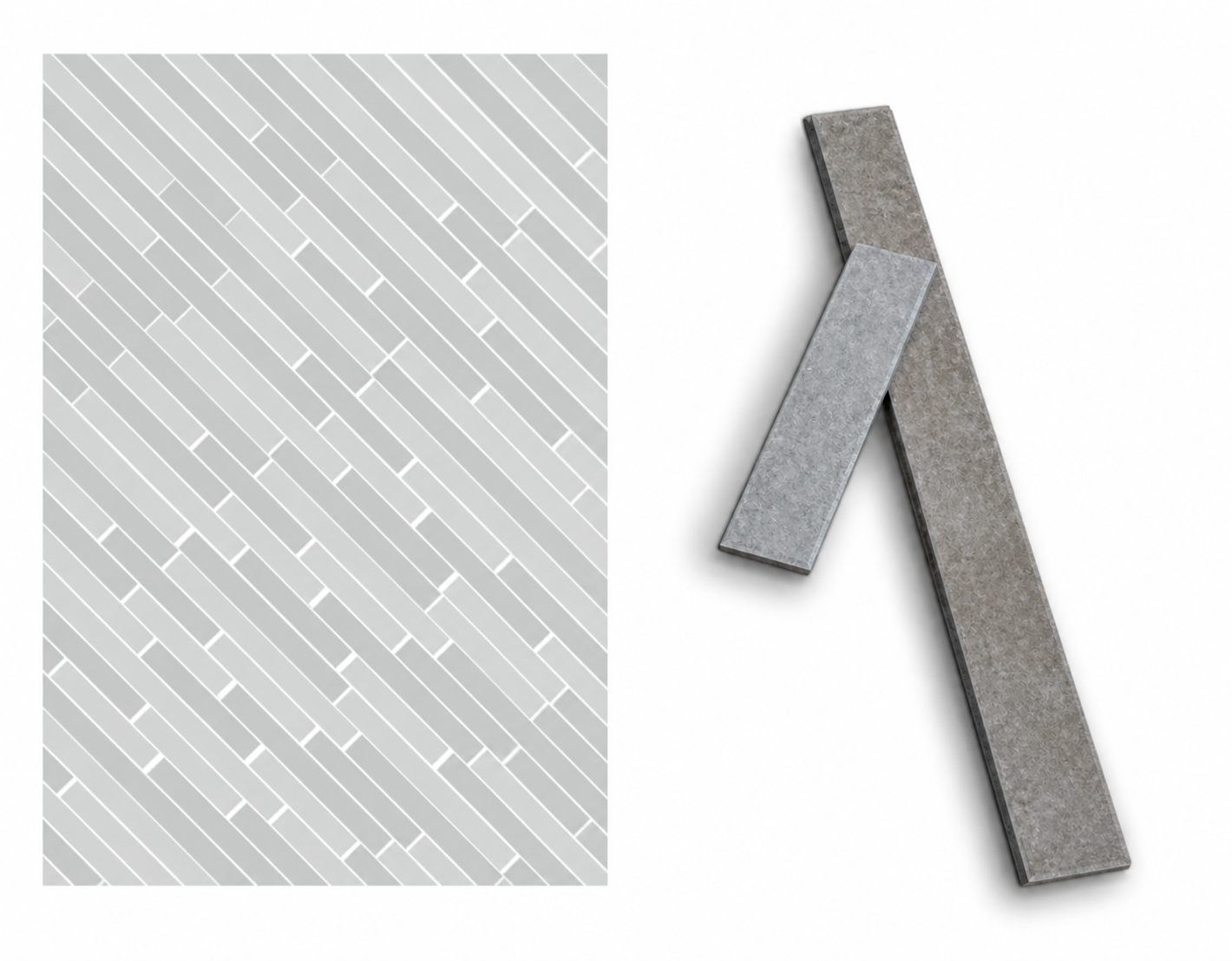 Cut wall blocks with sawn back stone piece